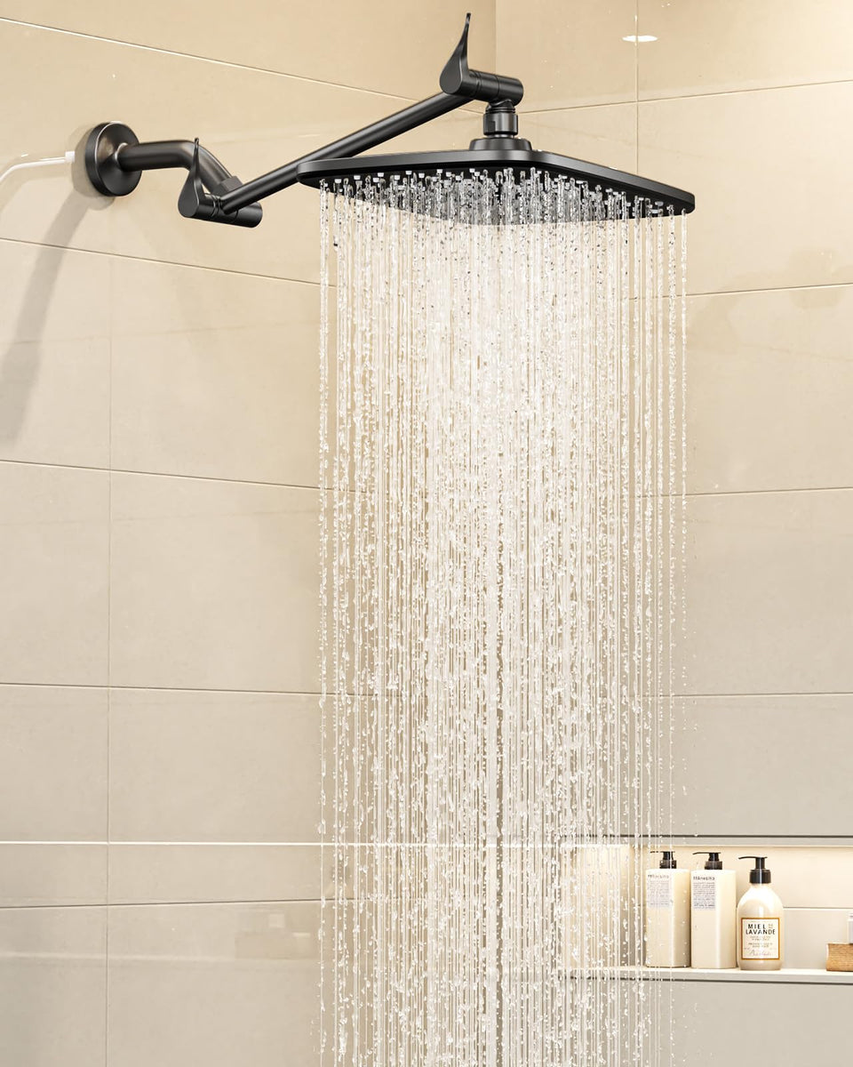 Veken 11.8-inch rectangular shower head delivering broad body coverage for a thorough rinse