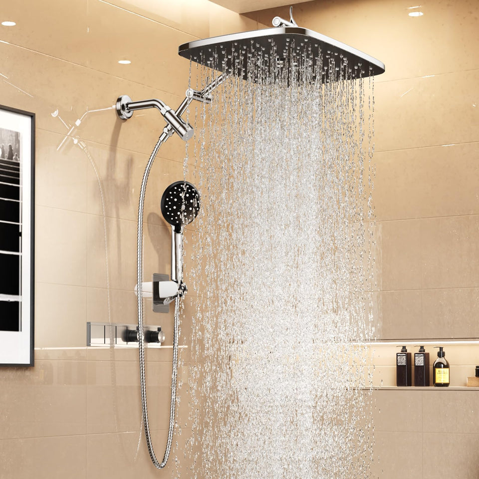 Veken 14-inch rain shower head delivers immersive full-body coverage