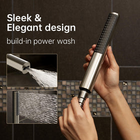 Veken 15-inch extension arm adds reach for tall bathrooms and configurations.