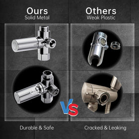 Veken anti-clog nozzles help maintain steady water pressure.