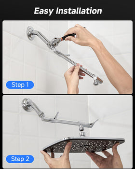 Veken chrome finish adds a sleek, modern look to your bathroom.