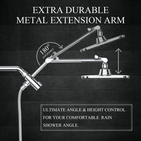 Veken detachable dual shower enables quick switch between head and handheld.