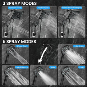 Detachable handheld showerhead by Veken for flexible use
