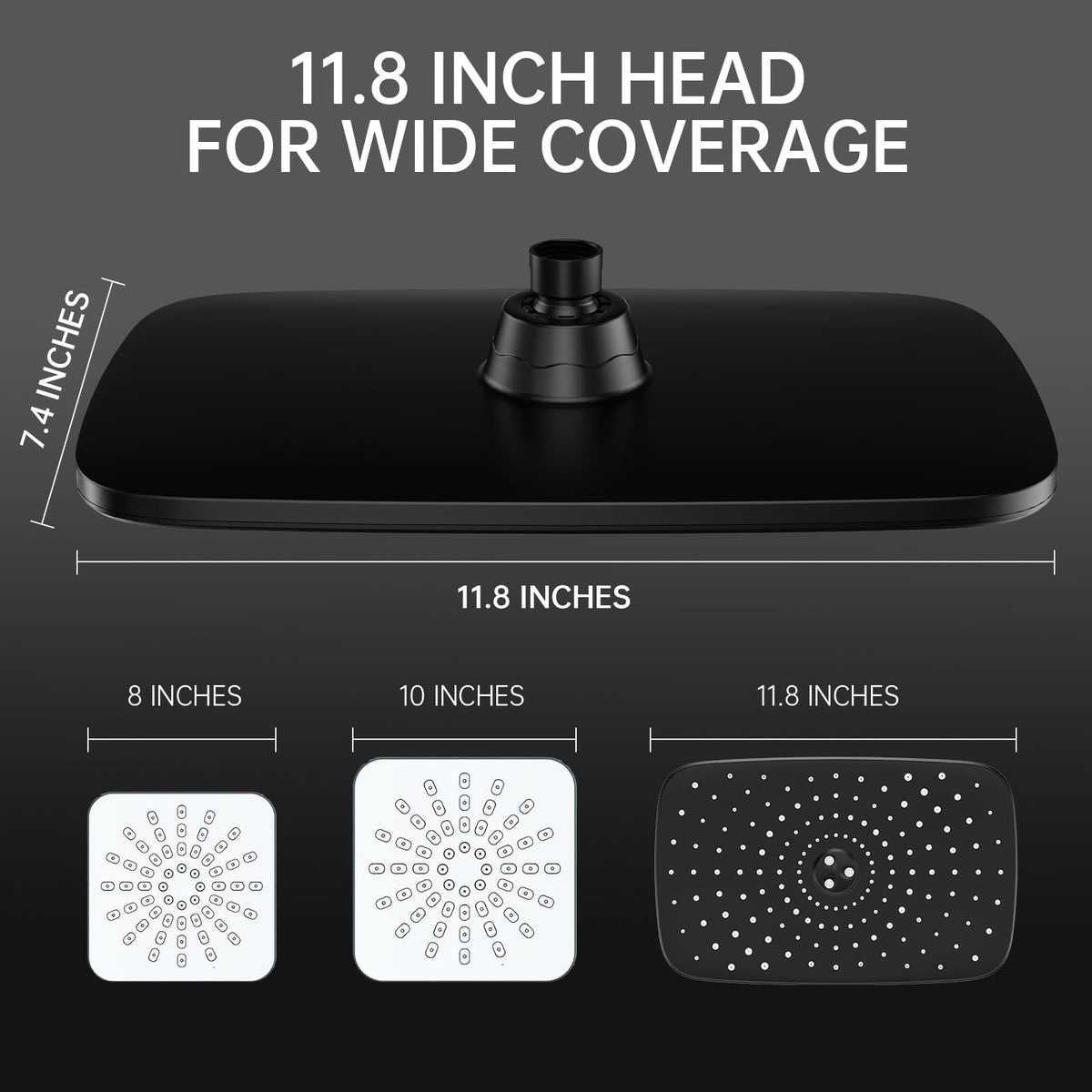 Veken dual shower heads with hose deliver strong water pressure