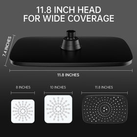 Veken dual shower heads with hose deliver strong water pressure