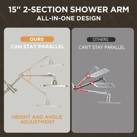Veken dual shower setup suitable for family bathrooms