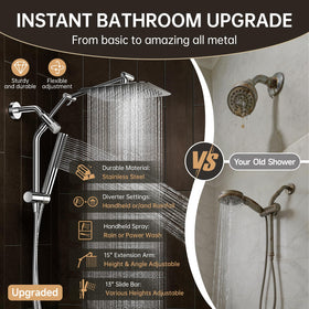 Veken dual spray system with overhead and handheld modes