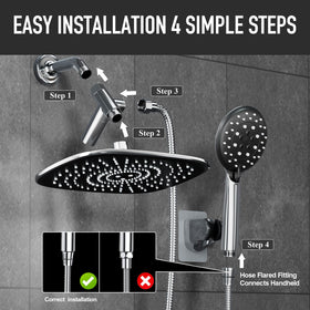 Veken easy-clean nozzles wipe clean to prevent clogging.
