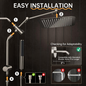 Veken anti-clog nozzles stay clear with easy maintenance.