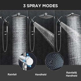 Veken handheld multi-mode spray offers massage, mist, and rain for versatile washing.