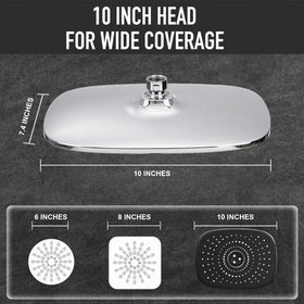 Veken handheld spray modes shown for versatile water flow and targeted rinsing.