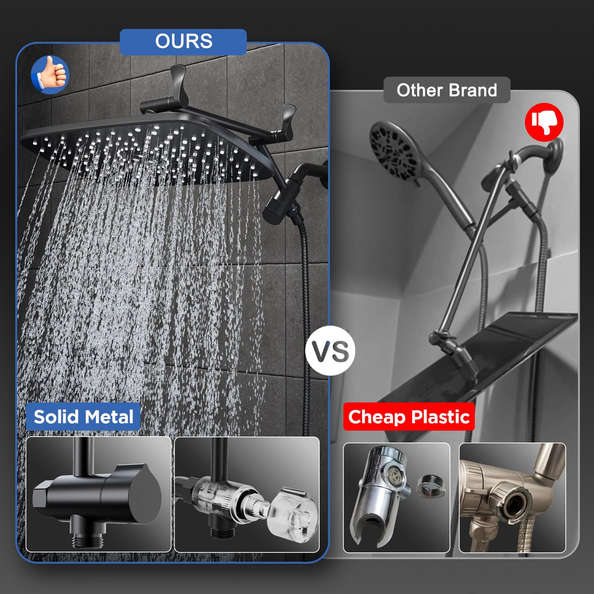 Veken multiple spray modes customize your shower experience for relaxation or rinsing