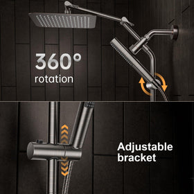 Veken oil-rubbed bronze finish adds timeless bathroom style