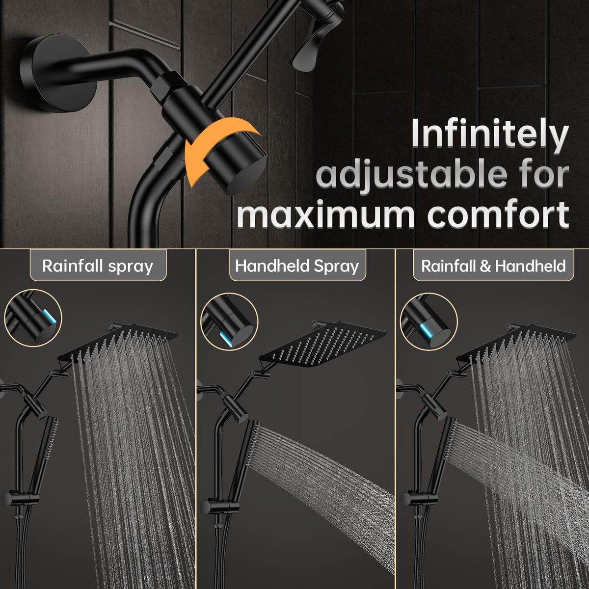 Veken power wash mode with 60 inch hose for cleaning