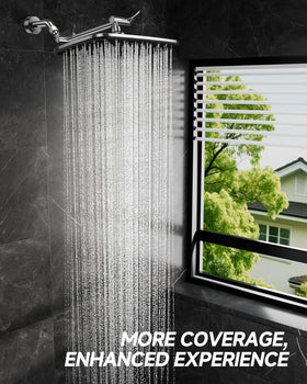 Veken rain-like spray creates a relaxing spa feel in daily showers.