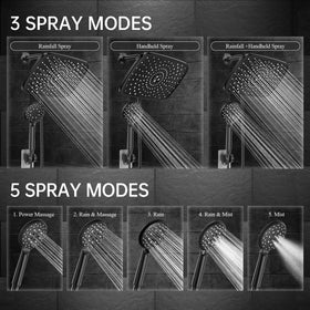 Veken tool-free installation for quick shower upgrade
