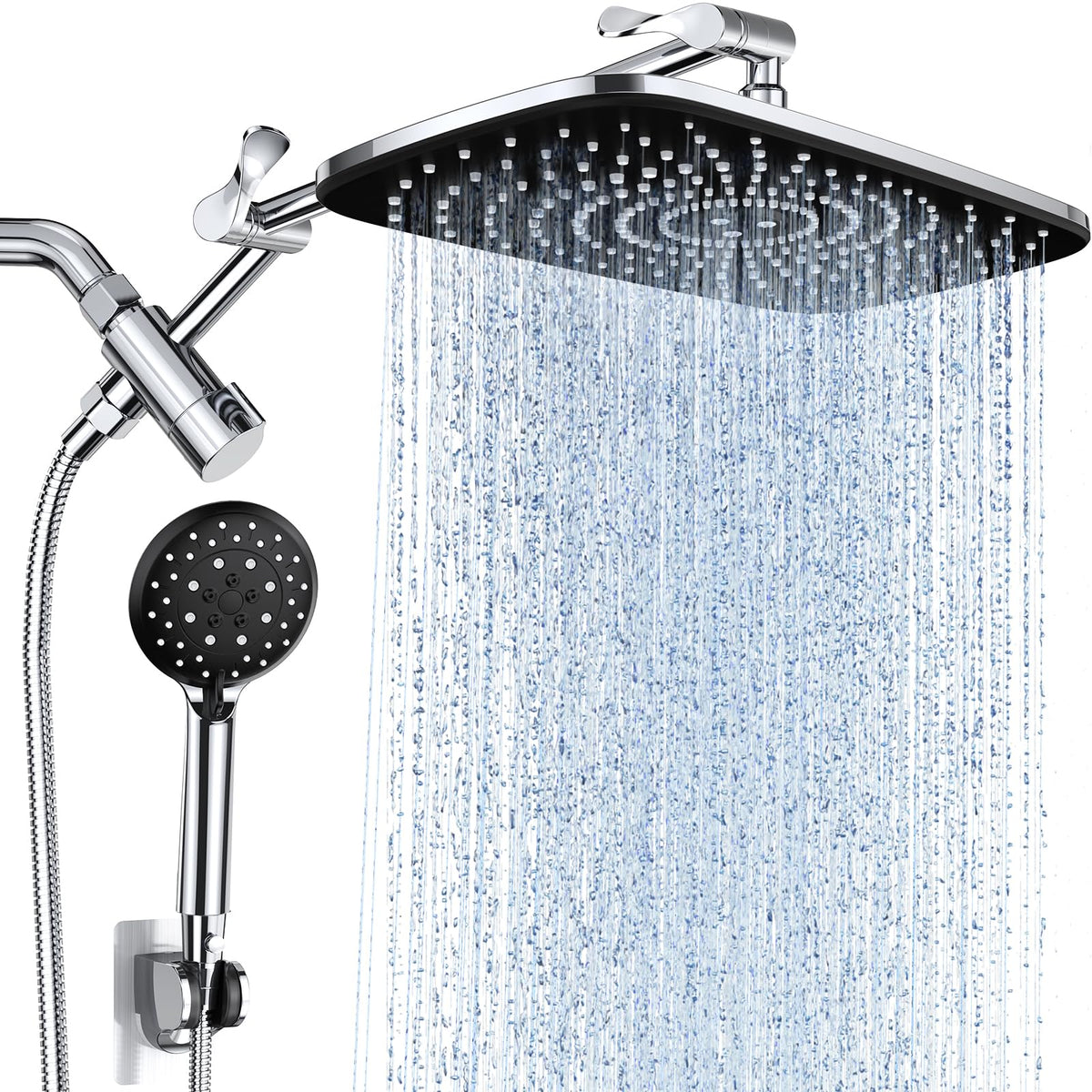 Veken wide shower head delivers broad coverage for a refreshing full-body rinse