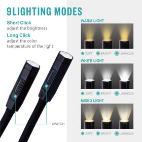 Vekkia neck light delivers eye-friendly LED light to reduce fatigue.