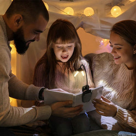 Vekkia rechargeable light with USB-C cable charging setup