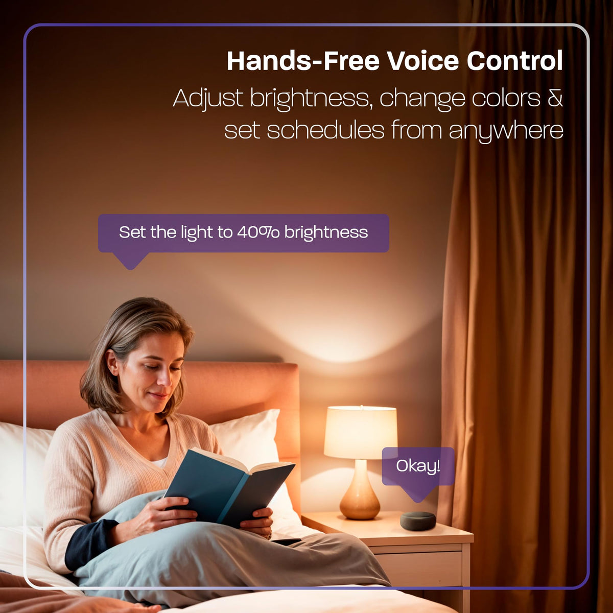 Velds bulb using wifi and Bluetooth for quick pairing and reliable connectivity.