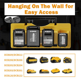 VelgoNyx DCB104 compatibility labels show DeWalt and FLEX support at a glance.