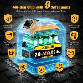 VelgoNyx high-capacity batteries support longer runtimes for demanding tasks.