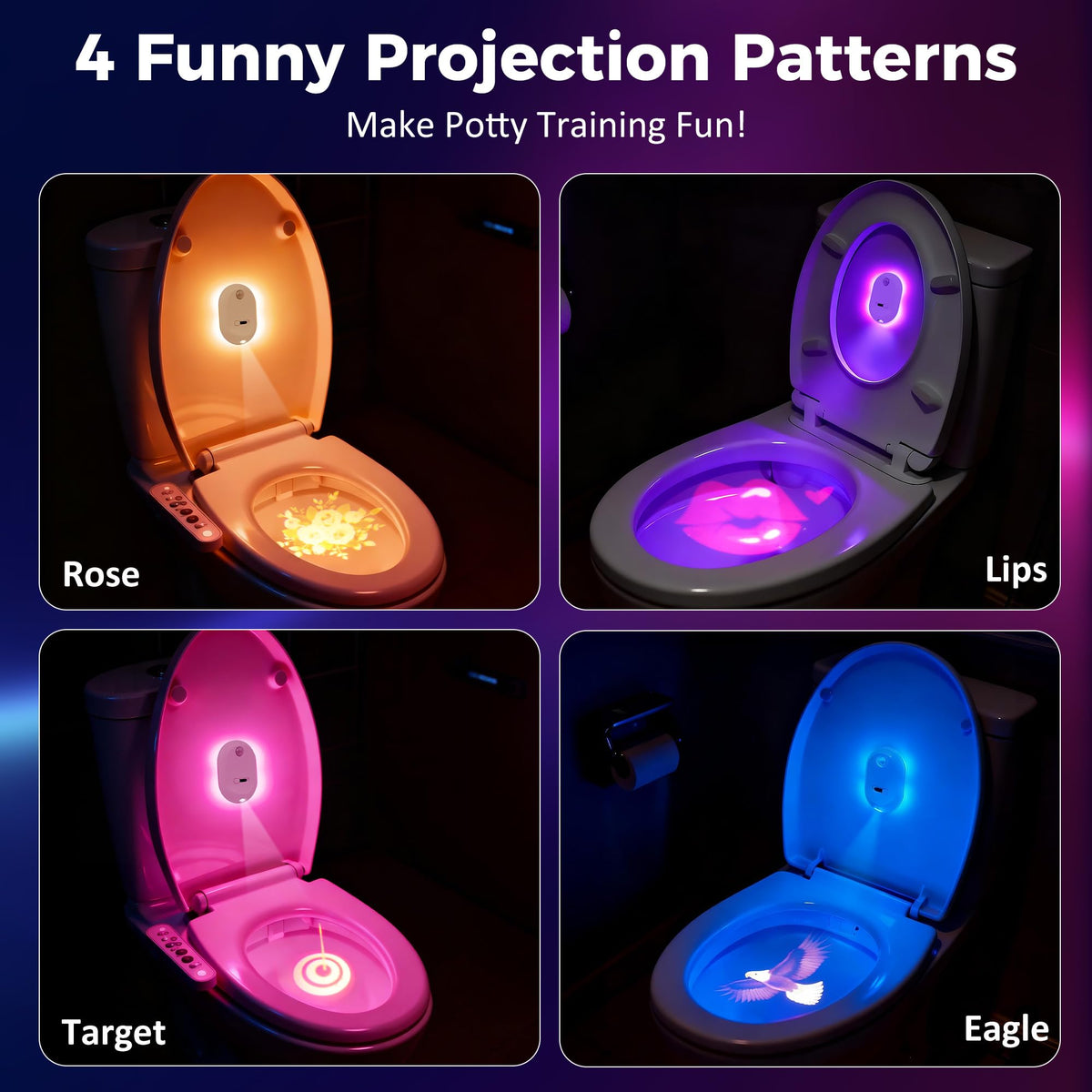 Velimley projection patterns Rose Lips Eagle add playful decor
