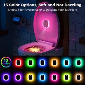 Velimley USB C charging for the battery-powered toilet light