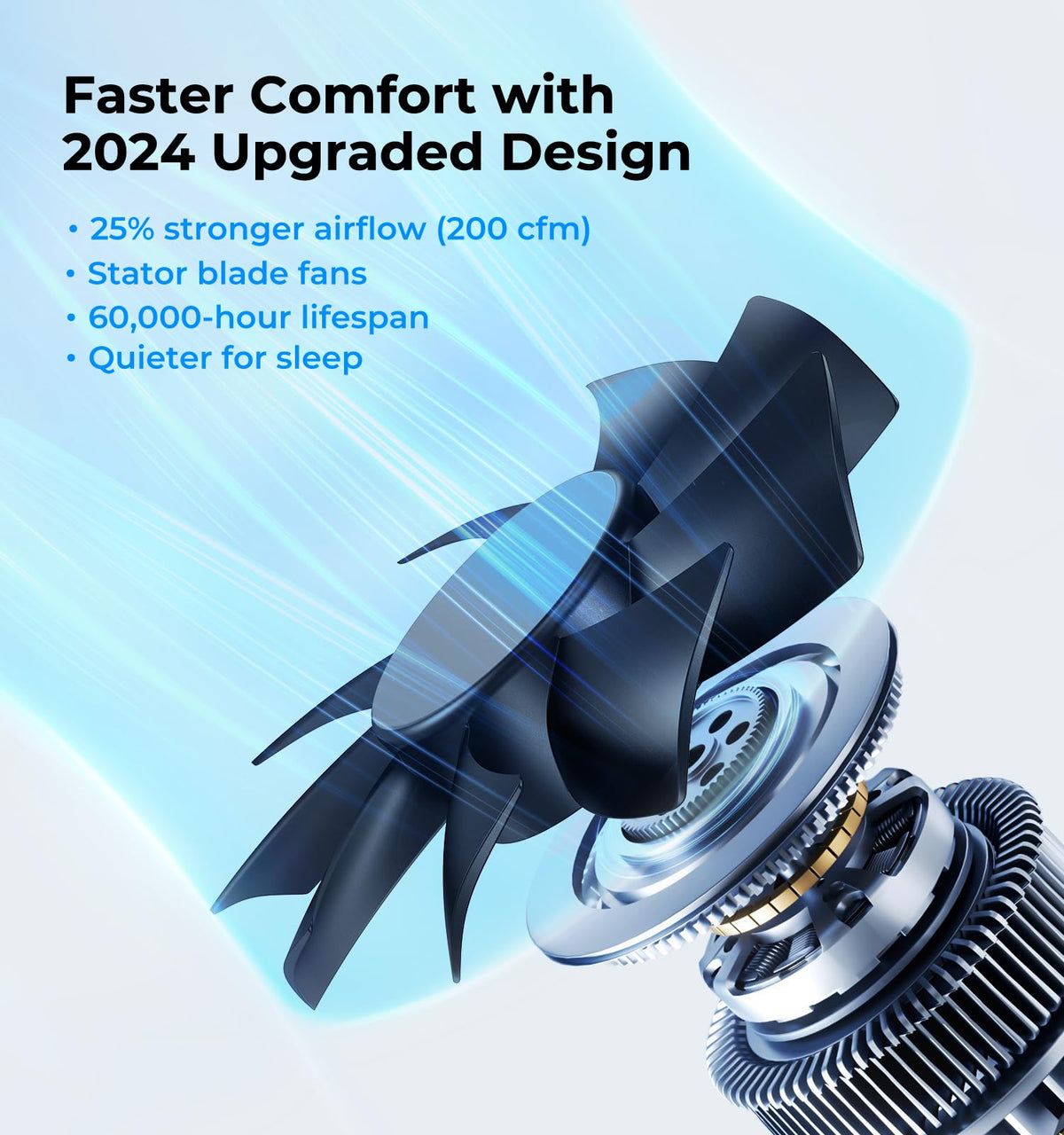 VELLEE offers 10 speed steps for tailored comfort.