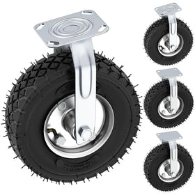 VELPAX 10-inch pneumatic casters 4-pack for easy, stable transport of heavy carts.