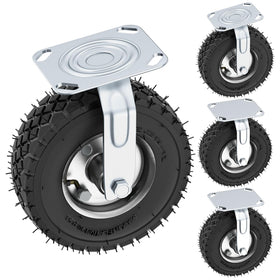 VELPAX 8-inch swivel caster for smooth mobility on heavy carts.