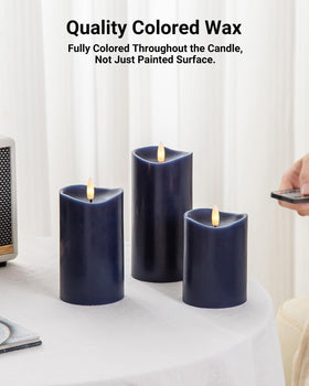 Velsyn candles offer up to 600 hours of battery-powered glow.