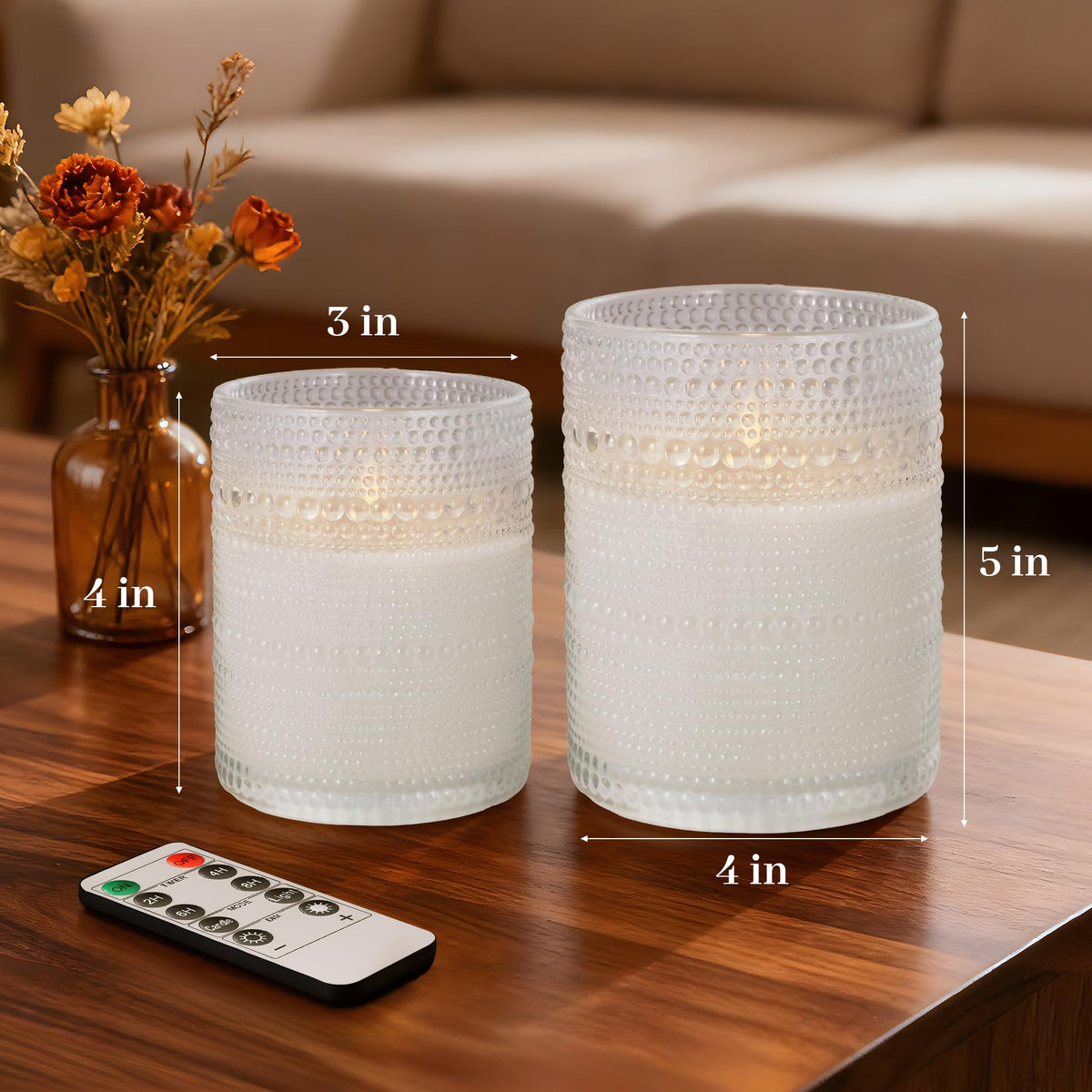 Velsyn remote-control candle, easy light management for gatherings.