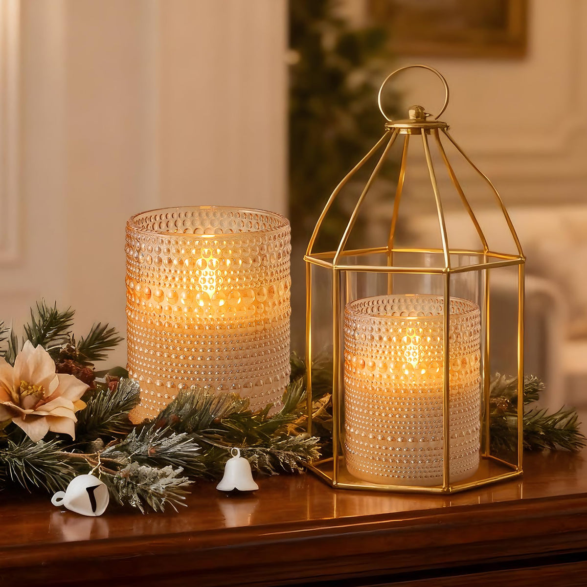 Velsyn safe, family-friendly flameless candles suitable near curtains and furniture.