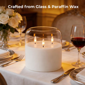 Velsyn flameless candle is safe indoors with no soot.