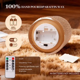 Velsyn two candles with remote control enable synchronized room lighting.
