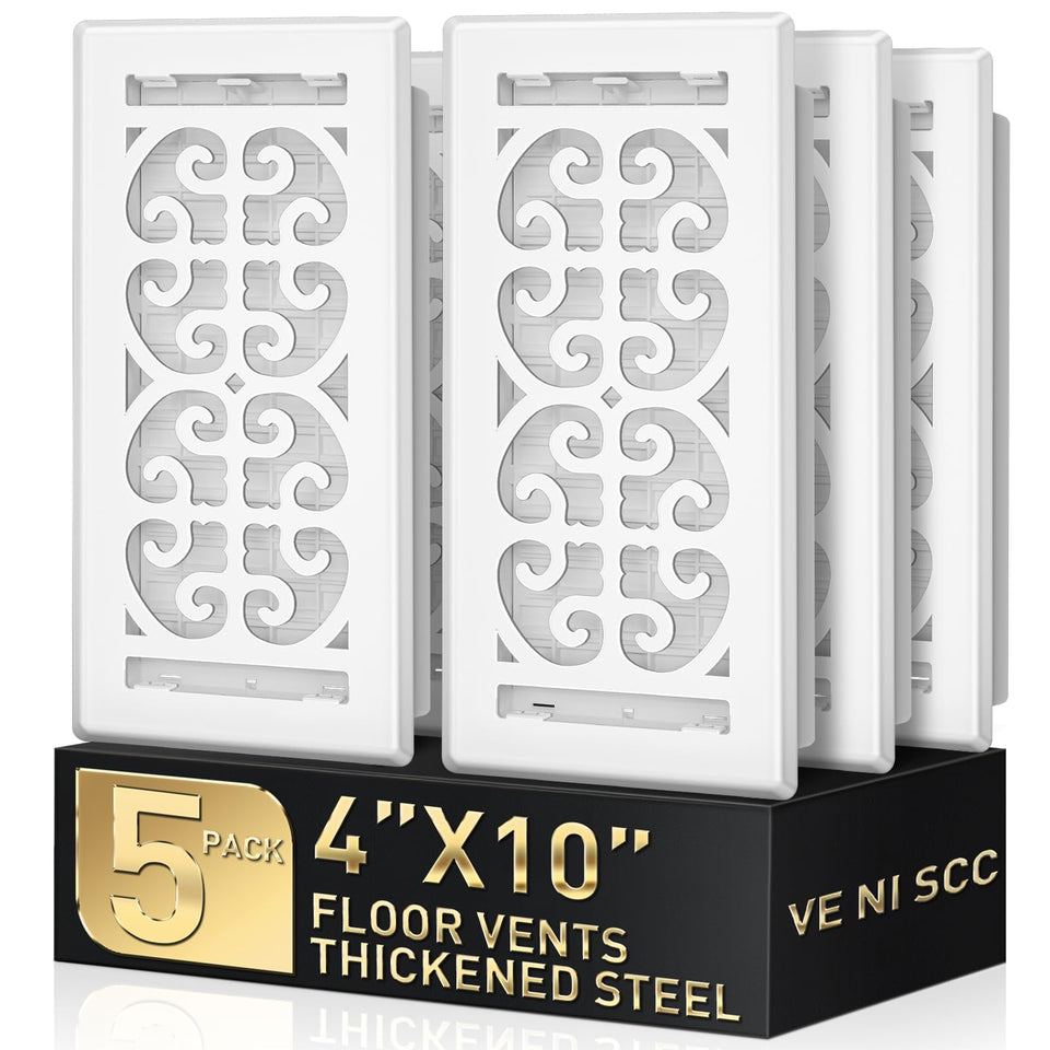 VE NI SCC 4x10 scroll design vent cover for durable floor styling