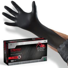 Venom Steel gloves offer chemical resistance for handling solvents and cleaners.