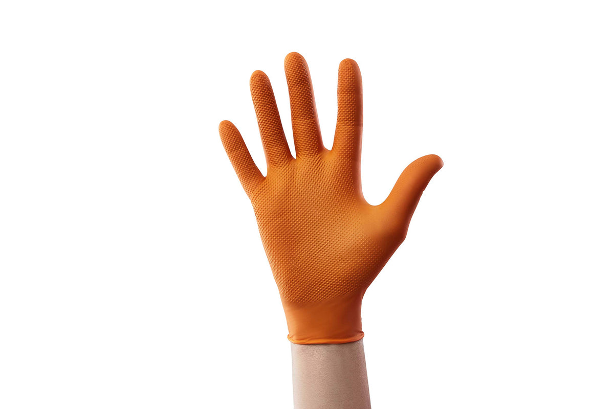 Venom Steel hi-visibility orange gloves for safer on-site work.