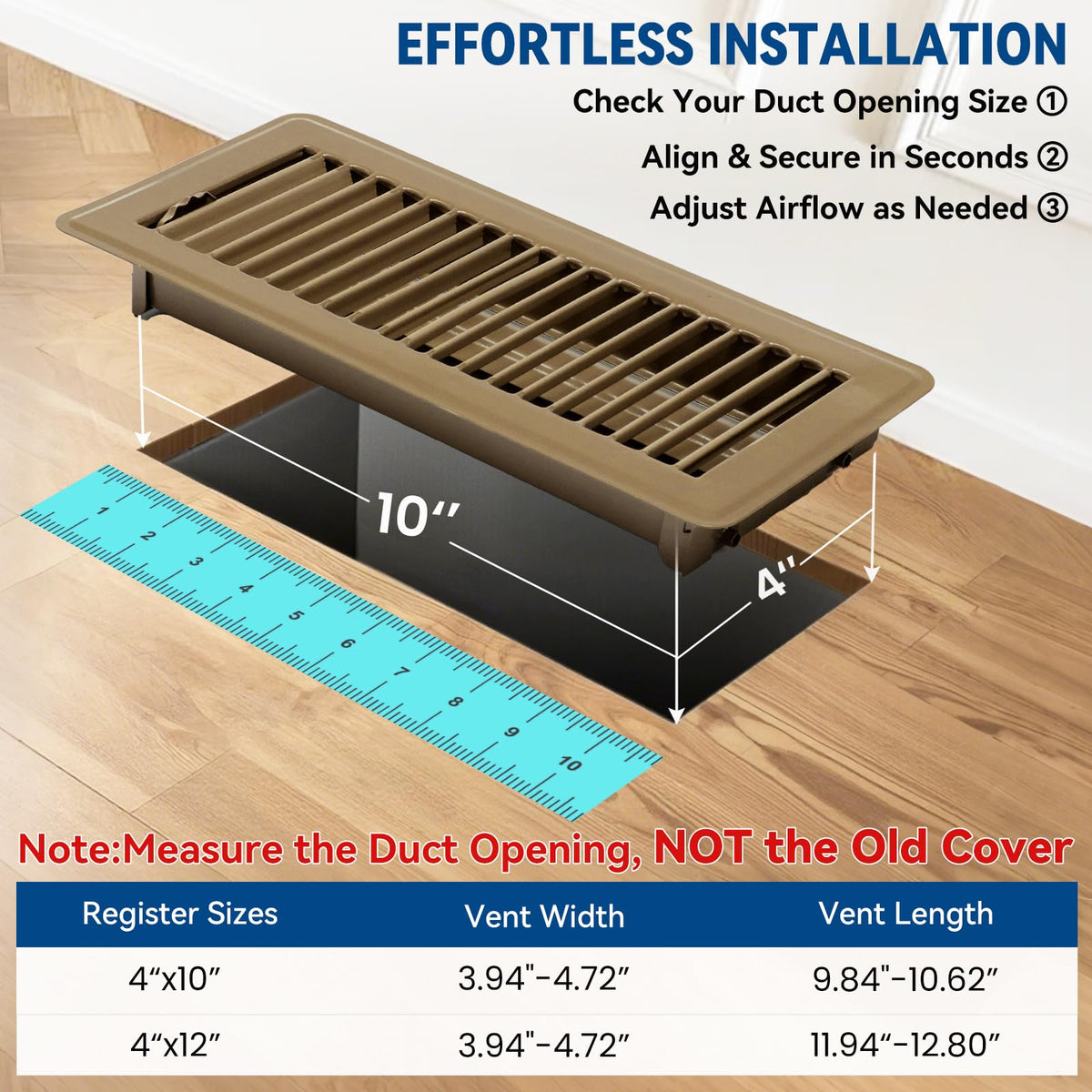 Ventyun vent cover walkable metal brown; sturdy for high-traffic areas.