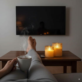 VENTA dining room ambience candle elevates meals with soft, steady glow.