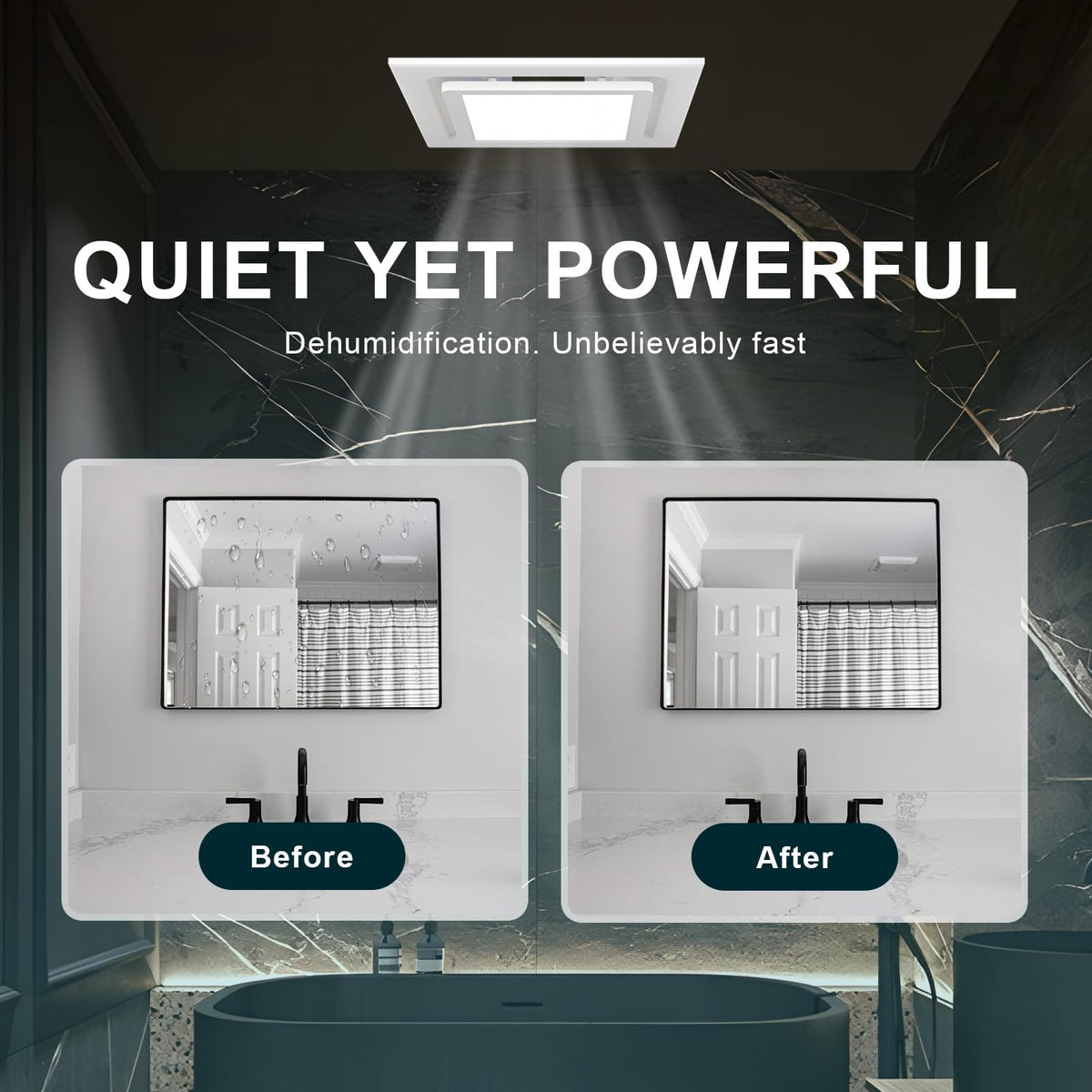 Ventiri 12x12-inch panel suitable for ceiling mounting with easy installation.
