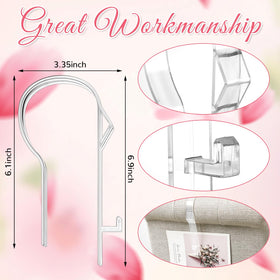 Vercraft pew clips in use along the aisle to anchor drapes and ribbons