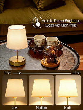 Verdilume Mini Gold table lamp ambient glow for cozy living room