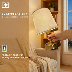 Verdilume Mini Gold table lamp brass body with timeless shine