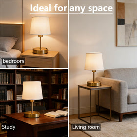 Verdilume Mini Gold table lamp dimmer control for soft brightness