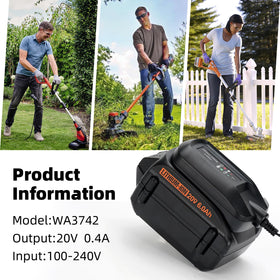 Verful WA3742 charger ships without battery for immediate setup