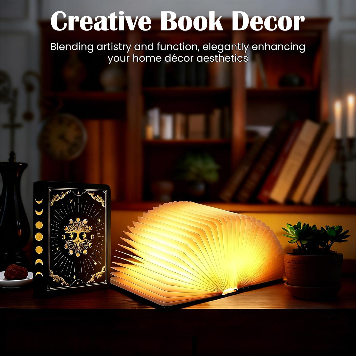 Vergissm 6.5-inch lamp offers warm, cool, and ambient color options.