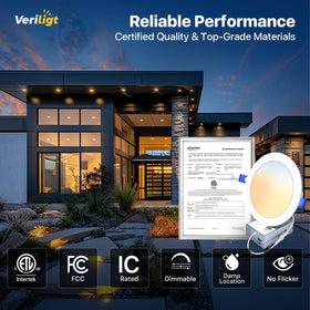 Veriligt 1200 lumens at 12W delivers bright, energy-saving lighting for living areas.