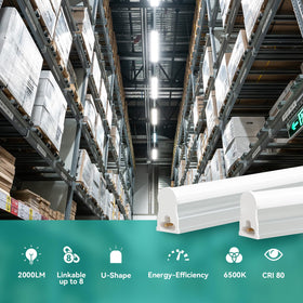Veriligt 4ft LED shop lights in garage setup with durable, glare-free brightness.